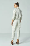 OLIVIA'S - Bomber Cropped Onça Prata
