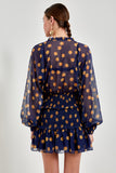 AVE RARA - Vestido com Top Dolce Poa F Marino