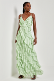 AVE RARA - Vestido Longo Foley Verde