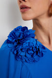 AVE RARA - Vestido Longo Flor Palace Azul
