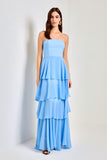 AVE RARA - Vestido Longo Carolina Azul