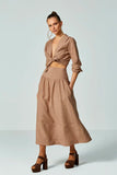 OLIVIA'S - Saia Natalia Peanut Bege