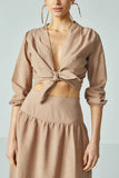 OLIVIA'S - Saia Natalia Peanut Bege