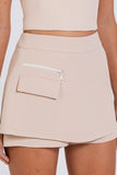 CHARTH - Short Saia Duda Latte Bege