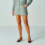 OLIVIA'S - Shorts-Saia Cintia Azeitona
