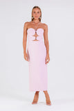 CHARTH - Vestido Nadir Blush Rosa Claro