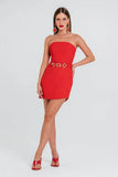 CHARTH - Vestido Raquel Rouge Vermelho