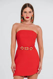 CHARTH - Vestido Raquel Rouge Vermelho