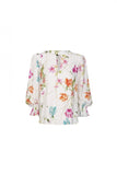 ALPHORRIA - Blusa Em Viscose Estampada Floral - Verão 23