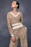 ALPHORRIA - Blusa Cropped Tweed Colorido - Inverno 22