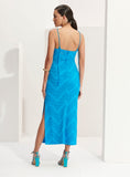 L'CECCI - Vestido Com Amarração Azul - Verão 23