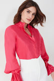 AGILITÀ - Camisa Gola Fru Fru Pink Roma