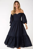 FABULOUS AGILITÀ - Vestido Midi Preto Noemia - Inverno 21