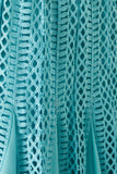AGILITÀ - Vestido Midi Renda Nesgas Azul Água - Verão 22