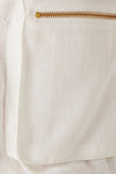 AGILITÀ - Blusa Cropped Bolso Caixa Off White - Inverno 22
