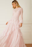 FABULOUS AGILITÀ - Vestido Longo Priscila Baby Pink - Inverno 22