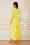 FABULOUS AGILITÀ - Vestido Midi Yolanda Amarelo Sunny - Verão 23