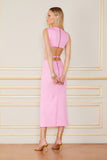 FABULOUS AGILITÀ - Vestido Midi Cora Rosa Flamingo - Verão 23