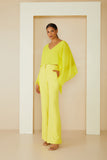 AGILITÀ - Kaftan Cropped Amarelo Mykonos - Verão 23