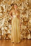 FABULOUS AGILITÀ - Vestido Longo Joy Dourado - Verão 23