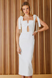 FABULOUS AGILITÀ - Vestido Midi Tyra Off White