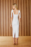 FABULOUS AGILITÀ - Vestido Midi Tyra Off White