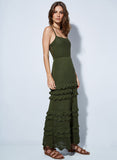 LE LIS BLANC - Vestido Katarina Verde Militar - Verão 22