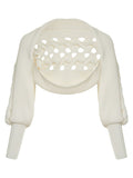 ANSELMI - Bolero Detalhe Trama Off White