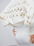 ANSELMI - Bolero Detalhe Trama Off White
