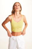 VIVIANE FURRIER - Top Em Tricot Amarelo Seed - Verão 23