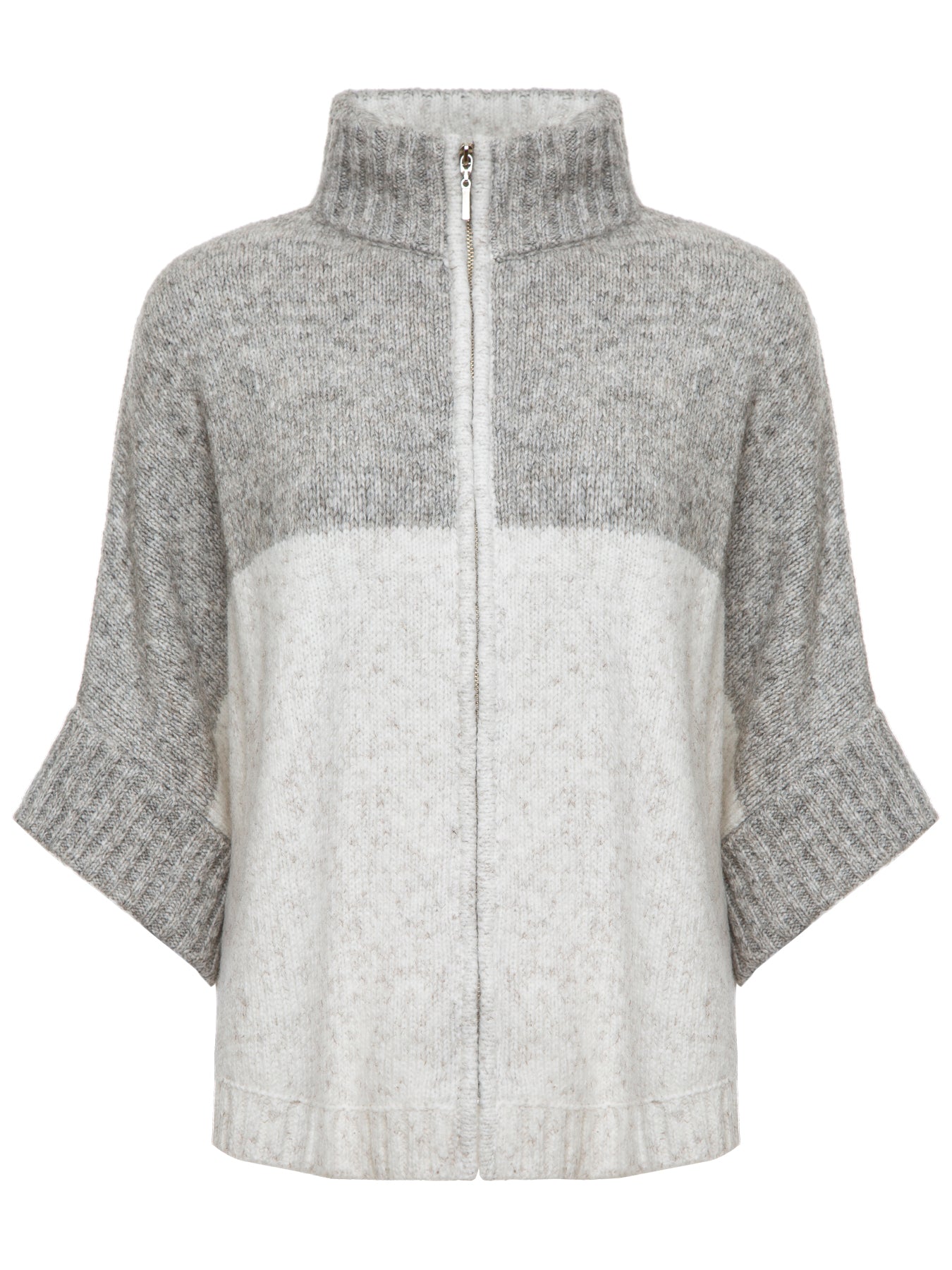 ANSELMI (AMBICIONE) - Capa Zíper Off White/Cinza - Inverno 22