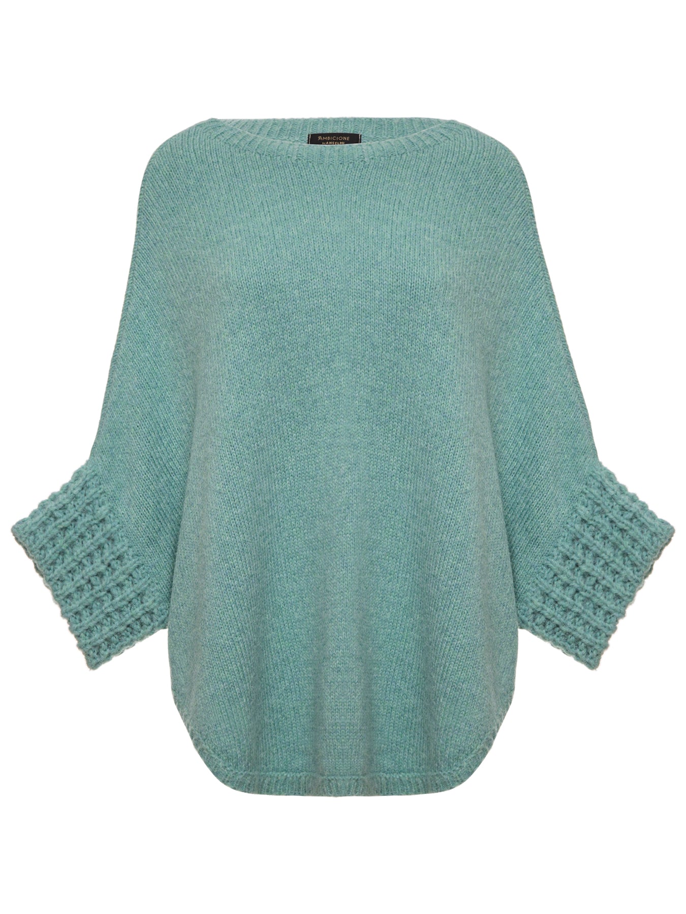 ANSELMI (AMBICIONE) - Capa Trico Gola Removível Aqua - Inverno 22