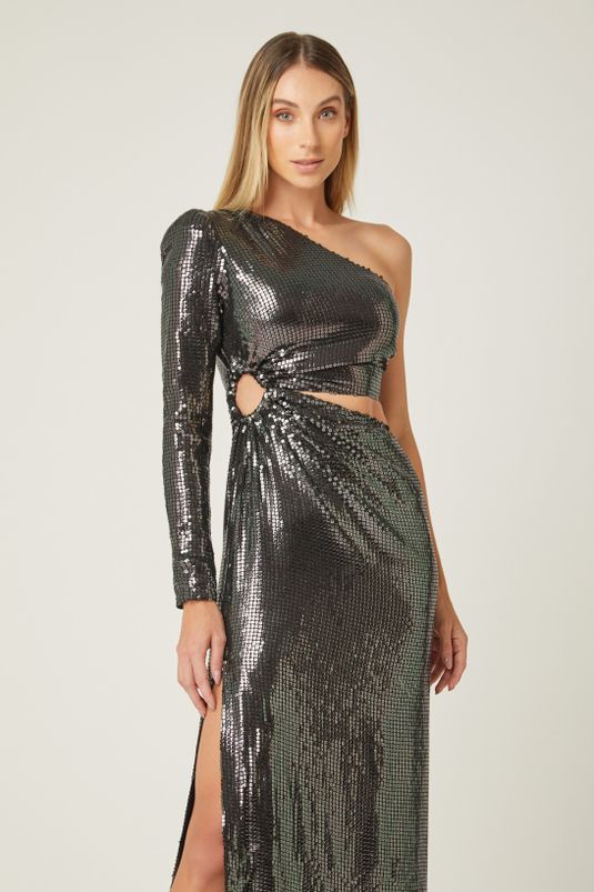 iorane sequin dress IORANE Sequin Mini Dress in Bright Gold
