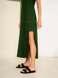 PINK POÀ - Vestido Jade Sandalo Floresta Verde - Verão 23