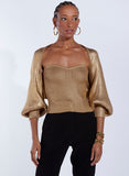 BO.BÔ - Casaco Millie Gold Dourado - Inverno 22