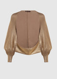 BO.BÔ - Casaco Millie Gold Dourado - Inverno 22