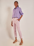 LE LIS BLANC - Calça Flavia Color Roxo Claro - Verão 23