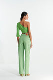L'CECCI - Calça Sarja Louise Verde Kiwi - Verão 23