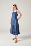 SCALON - Vestido Jeans Midi Destroyer - Verão 23