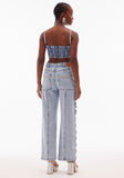 AMAR DE AMARANTE - Calça Jeans Wide Leg Super High - Verão 23