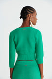 L'CECCI - Blusa Tricot Verde Esmeralda - Verão 23