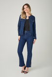 SCALON - Casaco Manga Longa Destroyer Jeans Escuro