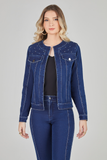 SCALON - Casaco Manga Longa Destroyer Jeans Escuro