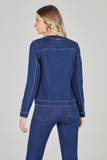 SCALON - Casaco Manga Longa Destroyer Jeans Escuro