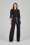 SCALON - Conjunto Malha Jacquard Preto