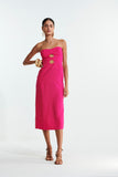 L'CECCI - Vestido Midi Tomara Que Caia Rosa - Verão 23