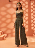 L'CECCI - Calça Jacquard Verde Kampala - Inverno 22