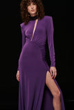 ALPHORRIA - Vestido Longo Bordado Violeta - Inverno 22