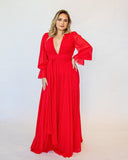 Vestido Vermelho Decote V by Maracuja - Ana Vargas