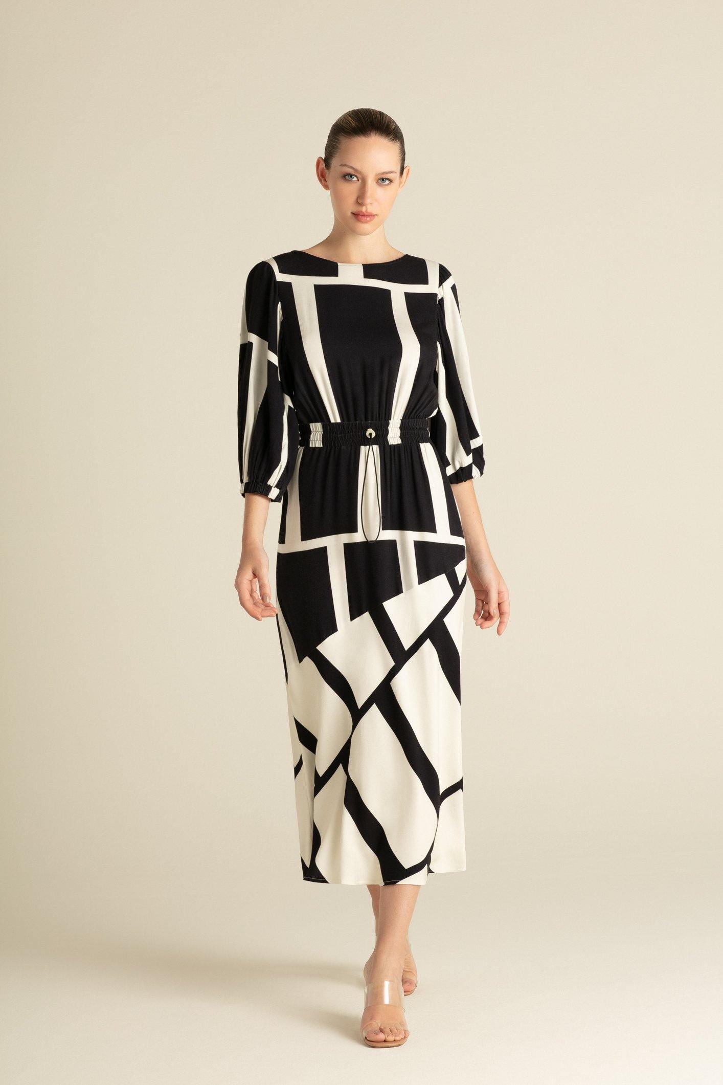 CHOLET Vestido Midi Bicolor Inverno 21